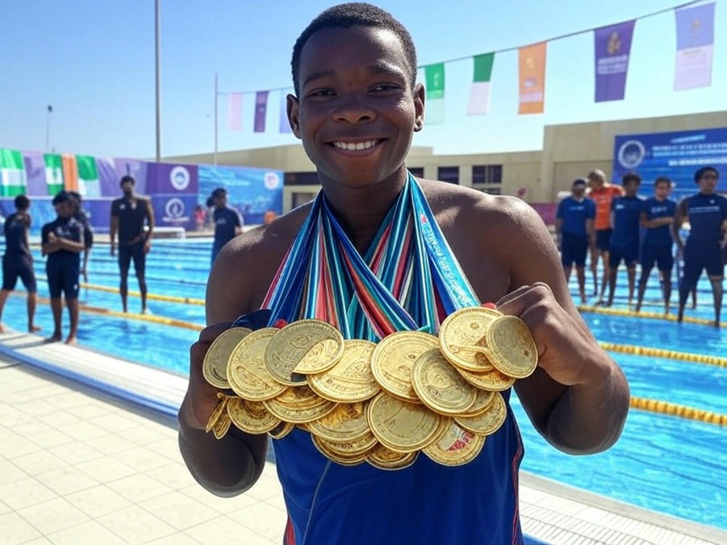 Abduljabal Nigeria’s Junior Swim Team