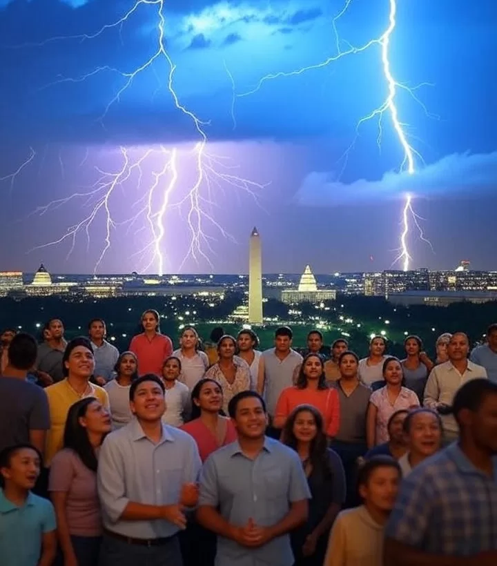 Lightning over Washington DC