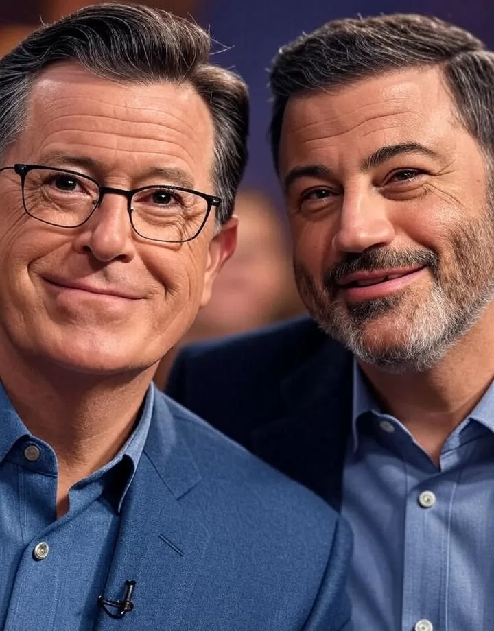 Colbert and Kimmel