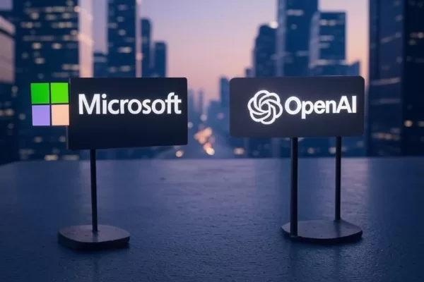 Microsoft and OpenAI logos