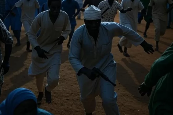 Village under attack