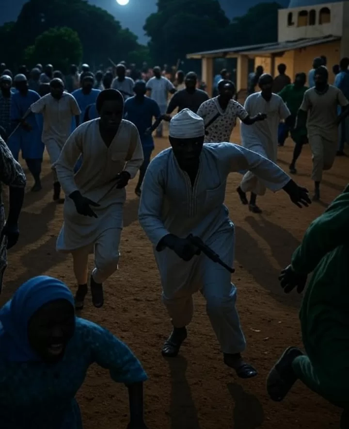 Village under attack