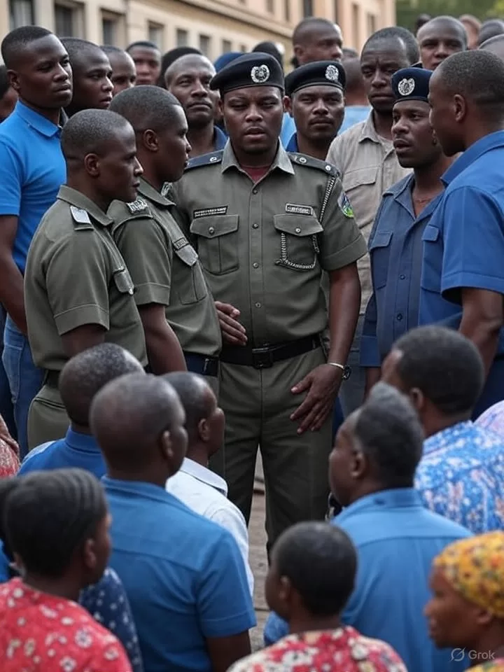 Security forces in Daura