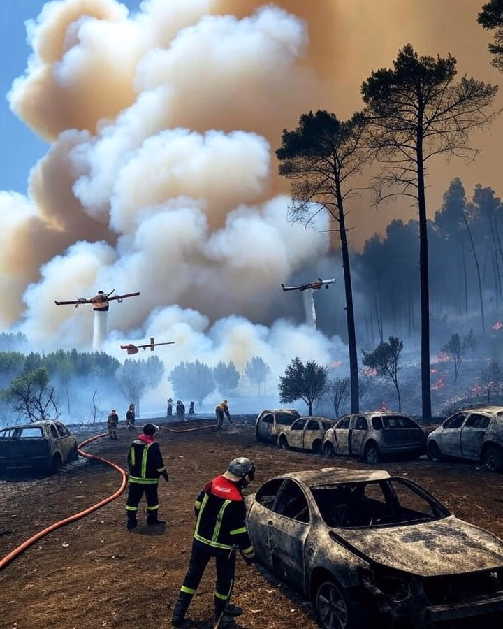 France Wildfire Crisis: Bigger Than Paris and Still Growing! 5 Europe Wildfires